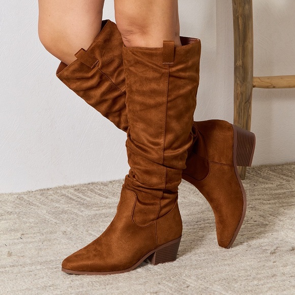 NEW**-East Lion Corp Block Heel Knee High Boots OFFERS WELCOME - Picture 3 of 4